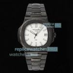 DIW Super Clone Patek Philippe Nautilus 5711 Carbon Fiber White Face Watch 